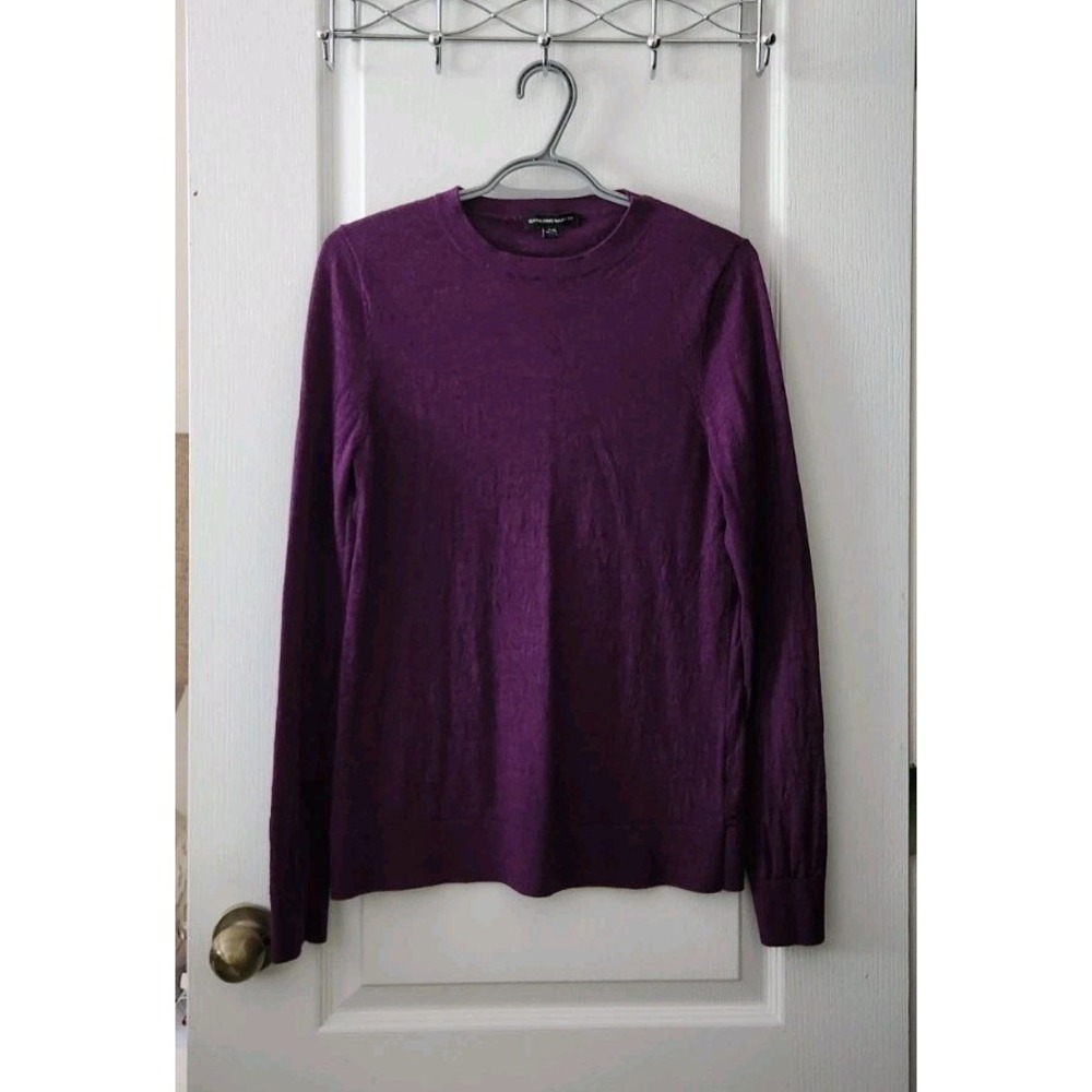 KATHERINE‎ BARCLAY Womens Merino Extra Fine Sweater Crew Neck Long Sleeve Size M